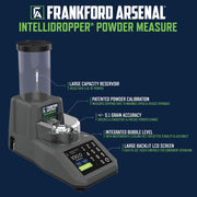 Frankford Arsenal Intellidropper 2.0 Electronic Powder Measure with Bluetooth, Large See-Through Hopper, Precise Calibration, Black