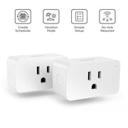 Roku Smart Home Indoor Smart Plug SE, White (2-Pack) - Simple Setup