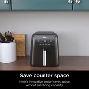 Ninja Pro 4-in-1 Air Fryer, XL 6.5 Qt Basket, Air Crisp Technology, Nonstick Basket & Crisper Plate, White, AF180