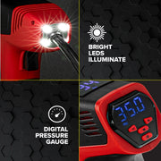 As Seen on TV 9475 Bullseye Tire Inflator Car Auto Tire Pump Portable, Red