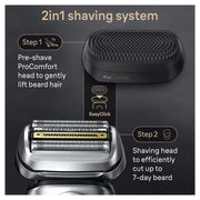 Braun Series 9 PRO+ Electric Shaver - Silver