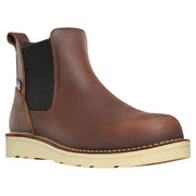 Danner Bull Run Chelsea Wedge Work Boots for Men - Brown - 9.5W