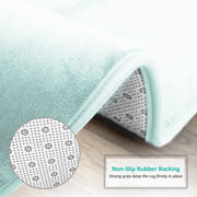 Nestl Set of 3 Absorbent Memory Foam Bath Mats with Non-Slip Rubber Backing, Gray, Large 20x32, Small 17x24, Contour 24x20, B0714CGKGV