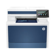 HP Color LaserJet Pro 4301fdn AI-Enabled Color All-in-One Laser Printer, Fast 35 ppm, Auto Duplex, Ethernet & USB, White Blue