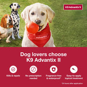 K9 Advantix II Flea and Tick Treatment for Small Dogs, 1-Pack