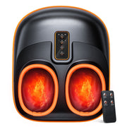 VAULOOM Foot Massager with Heat, Shiatsu Foot Spa with 6 Airbags and 29 Massage Nodes, Adjustable Heat, Wireless Remote, Fits Feet Up to 13 in, Black
