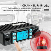 Retekess MB1 AM/FM CB Mobile Radio Bundle with Coaxial Cable