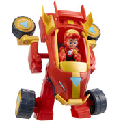 Hasbro Marvel Iron Man 2-in-1 Mech Suit and Vehicle Action Figure with Poseable 3-Inch Figure and Hero Reveal Feature