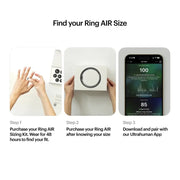 Ultrahuman UHRA-MG-14 Ring AIR Smart Ring, Size: 14, Matte Gray
