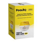 Pool Rx PoolRx+ Mineral Algaecide Unit, Copper Zinc Silver Formula, Yellow White, Treats 100-400 Gallons, 6-Month Spa Algae Control, 331057
