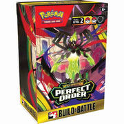 Pokmon Mega Evolution Perfect Order Build & Battle Box, 40-Card Deck with Unique Foil Promo Cards, 4 Booster Packs
