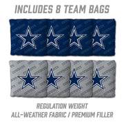 YouTheFan Dallas Cowboys 2x4 Cornhole Game, Officially Licensed NFL Tailgating Toss Game with Wood Boards and 8 Team Bags, 24 in x 48 in, 4606995