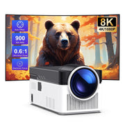 Magcubic HY450 Ultra Short Throw Smart Projector, Native 1080P, 4K Support, 900 ANSI Lumens, Auto Focus & Correction, WiFi 6, Bluetooth 5.4, Dual HIFI Speakers