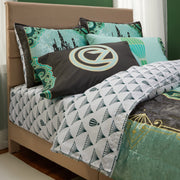 Wicked Velvet Full Bed in a Bag Comforter Sheet Set with Reversible Emerald City Design, Microfiber Sheets, Pillow Shams, and Velvet Storage Tote, 7A2246