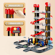 DIY A333-238DIntelligent City Parking Electronic Elevator Lights Sound 8x Cars Toy 1:64 A14