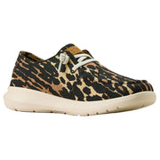 Ariat 10063817 Hilo Leopard Graphic Knitted Slip-On Loafers for Women, Moc Toe, Elasticized Lace, Size 6M
