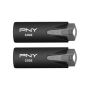 PNY P-FD32GX2ELT-GE Elite USB 3.2 Flash Drive 32GB 2-Pack - 100MB/s