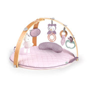 Ingenuity 12421 Cozy Spot Reversible Duvet Activity Gym with Wooden Toy Bar - Calla