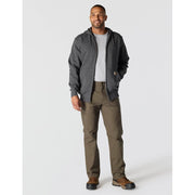 Carhartt Paxton Men's Heavyweight Hooded Zip-Front Sweatshirt with Rain Defender Water-Repellent Finish, Carbon Heather, Large