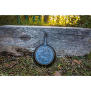 Lodge Wildlife Series Cast Iron Skillet with Duck Scene, 8 Inch, Black, L5SKWLDK