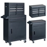 Ktaxon 4-Drawer 2-IN-1 Rolling Tool Chest Storage Cabinet, 23.2