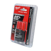 Milwaukee 48-11-2425 M12 12 V 2.5 Ah Lithium-Ion High Capacity Battery Pack 1 pc