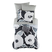 Mainstays 11-Piece Reversible Comforter and Sheet Bedding Set, Cream Ruffle Floral, Queen