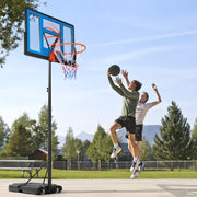 Ktaxon Portable Basketball Hoop, 44-Inch Shatterproof Backboard, Adjustable Height 4.4 to 10 Feet, Large Stable Base, Black