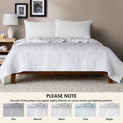 Mainstays Crinkle Box Soft Wash Microfiber Quilt, Hypoallergenic, All-Season, White, Full/Queen, MSS466170522037