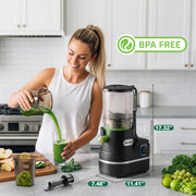 AIRMSEN KS-218T Cold Press Juicer Machine with 6