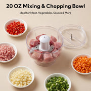 Casualife Countertop Blender Food Processor Combo, Silver