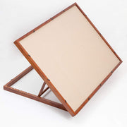 Bits and Pieces Deluxe Swivel Puzzle Easel with Adjustable Tilt, Non-Slip Felt Surface, Protective Cover, Walnut Finish, 25 in x 34 in