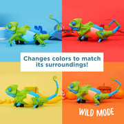 Thames & Kosmos My Robotic Pet Coding Chameleon STEM Building Kit, Color-Sensing Robot with 3 Play Modes, Screen-Free Educational Toy for Kids 8+, 15-Inch, 620507
