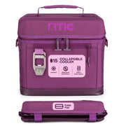 RTIC 15-Can Soft Cooler, Collapsible, Red, 16 Qt, with Removable Stainless Steel Bottle Opener