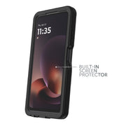 Body Glove Tidal Waterproof Phone Case with Built-in Screen Protector, Slim Clear Gloss Back with Matte Sides, Black, Compatible with Motorola moto g (2026), Drop Tested to 6 Feet, 100145548
