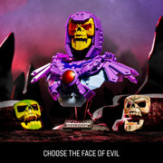 Mattel Brick Shop Masters of the Universe Skeletor Bust Collector Building Set, 503 Pieces, Light Effect, Customizable Expressions, Display Base, JNH52
