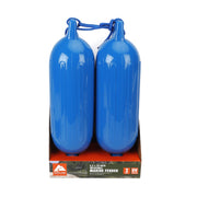 Ozark Trail BT6309 2 Pack 6.5 X 23-In Inflatable Marine Fender, Blue