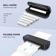 CCDES Wireless Portable Travel Printer, Bluetooth Thermal Printer Compatible with 8.5