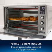 Oster 10 Function Air Fryer Oven Toaster Countertop Oven, 25L Capacity, Stainless Steel, 2210052