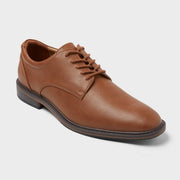 Goodfellow & Co 94566329 Men's Leo Dress Shoes, Brown, Polyurethane Upper, Memory Foam Insole, Size: 9, Brown