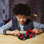 Hasbro Marvel Spider-Man VenomVersus Epic World of Action Miles Morales Remix Blast Racer, Red and Black, 4-Inch Figure and Vehicle Set