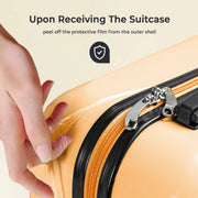 Gowill W-ABS-12 3-Piece ABS+PC Luggage Set with Wheels and TSA Lock 20