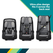 Safety 1st TriFit All-in-One Convertible Car Seat, Green, Ultra-Slim Profile, Adjustable Base, Removable Cup Holders, CC318HBB