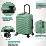 It Luggage Traversed 21 Hardside Carry-On Luggage, Expandable, 8-Wheel Spinner, Hedge Green