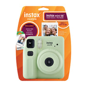 Fujifilm 600023855 Instax Mini SE Instant Camera with Bonus 10 pack Mini Film, 5MP, Seafoam Green