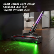 ARTSEA Cordless Stick Vacuum Cleaner, 500W Motor, 45Kpa Suction, V-Shape Anti-Tangle Brush with LED Light, 3-in-1 Lightweight Design, 50-Min Runtime, 1.5L Dust Cup, F02T