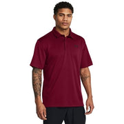 Under Armour Tech Short-Sleeve Men's Golf Polo, Cardinal Black, Performance Fit, Moisture Wicking, Anti-Odor Technology, 1290140