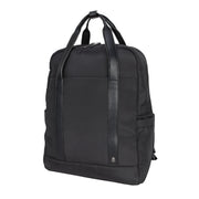 btL Nylon Convertible Travel Backpack Tote with Padded 15-Inch Laptop Sleeve, Black, 16-Inch BTL-25-BKPKBLK