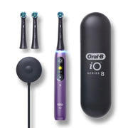 Oral-B iO Series 8 Electric Toothbrush with 3 Brush Heads, Violet Ametrine
