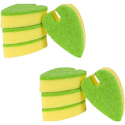Evriholder 997A2P6-AMZ Quick Dry Kitchen Sponges, Dual-Sided, Leaf Design for Scrubbing Dish